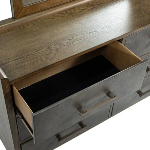 Newent Dark Walnut Dresser By Furniture of America - Image 4