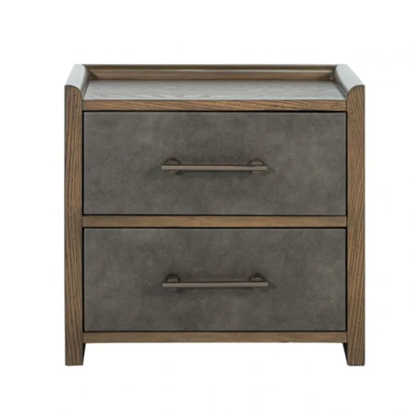 Newent Dark Walnut Nightstand By Furniture of America - Image 2