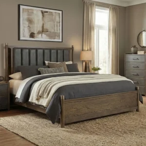 Newent Dark Walnut Bed Frame By Furniture of America