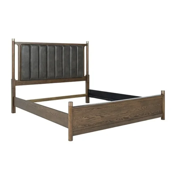 Newent Dark Walnut Bed Frame By Furniture of America - Image 3