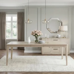 Alita Rectangular Dining Table Extendable By Homelegance
