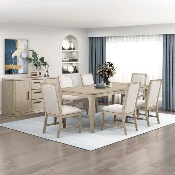 Alita 7 Piece Dining Table Extendable Set By Homelegance - Image 5