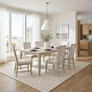 Alita 7 Piece Dining Table Extendable Set By Homelegance