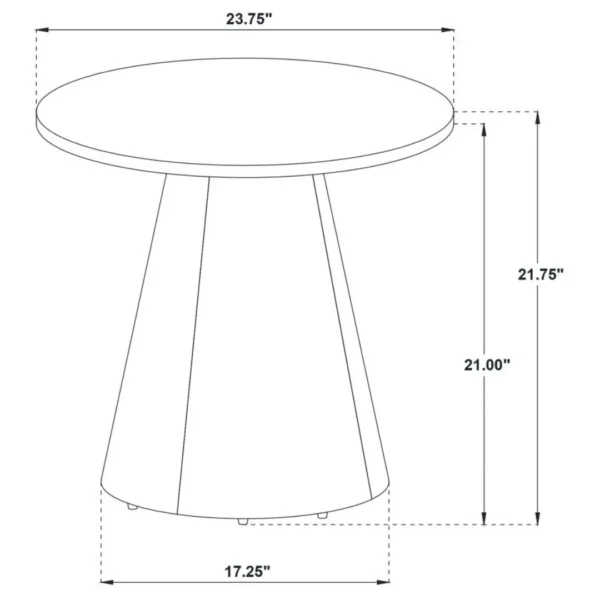 Franklin 3-Piece Round Coffee Table Set By Coaster Furniture - Image 8