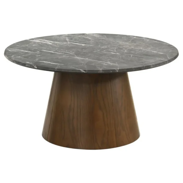 Franklin 36 Inch Round Coffee Table By Coaster Furniture - Image 2