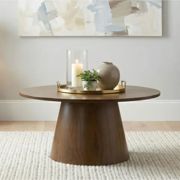 Franklin 36 Inch Round Coffee Table By Coaster Furniture - Image 7