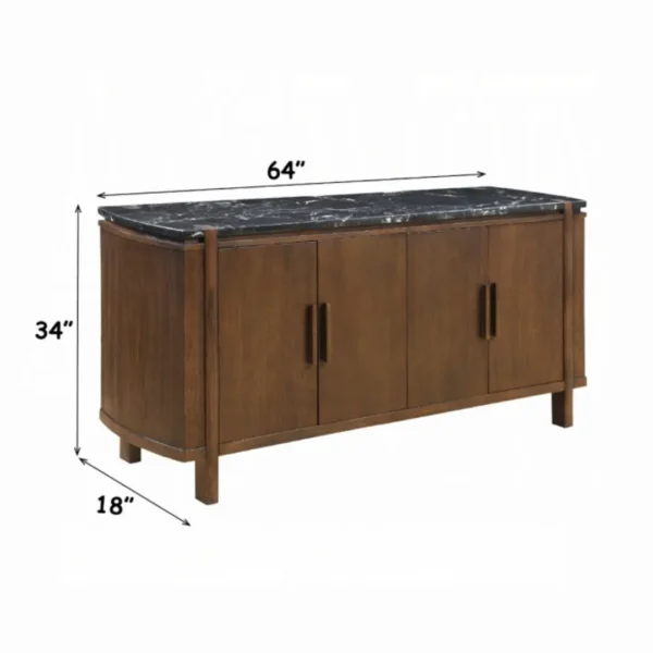 Estella Marble Buffet Cabinet by ACME - Image 5