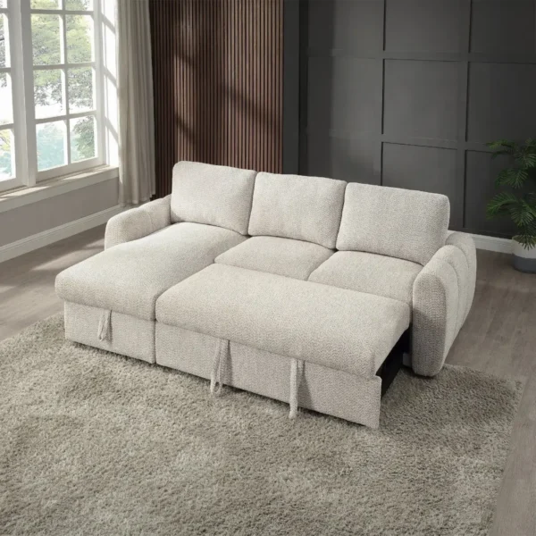 Nuriel Sectional Sofa with Storage and Sleeper by ACME - Image 2