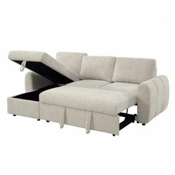 Nuriel Sectional Sofa with Storage and Sleeper by ACME - Image 6