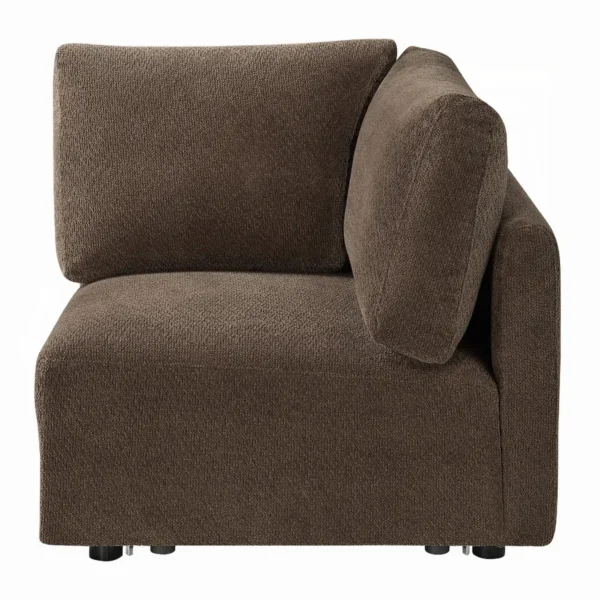 Theodore Brown Sofa Sectional by ACME - Image 6