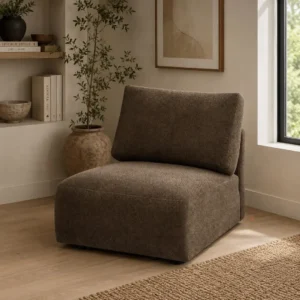 Theodore Armless Chenille Chair