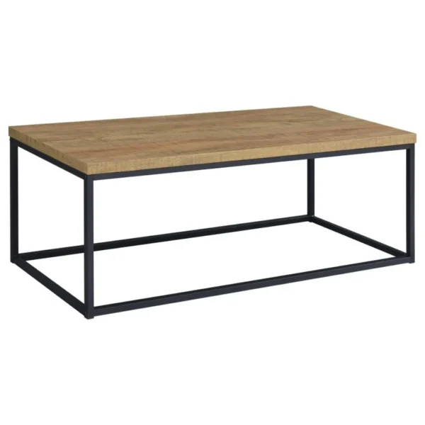 Straden 3-Piece Rustic Coffee Table Set By Coaster Furniture - Image 9