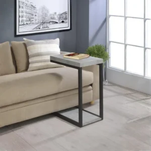 Beck C-Shape Sofa Table Rustic By Coaster Furniture
