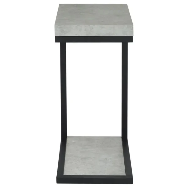 Beck C-Shape Sofa Table Rustic By Coaster Furniture - Image 3