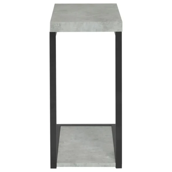Beck C-Shape Sofa Table Rustic By Coaster Furniture - Image 5