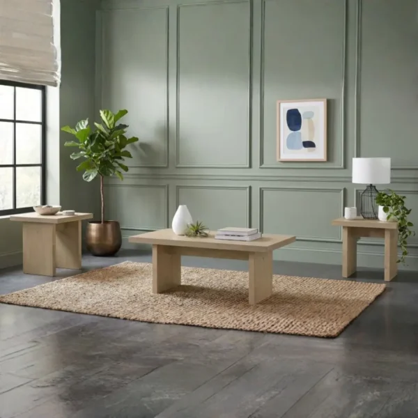 Decker Wood Coffee Table Set of 3 for Living Room By Coaster Furniture - Image 16