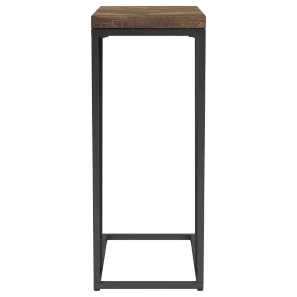 Sergio C Shaped Side Table Rustic Tobacco By Coaster Furniture - Image 3