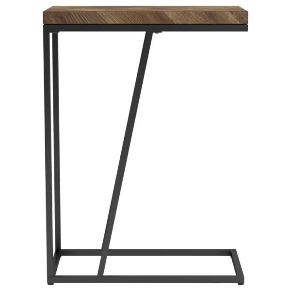 Sergio C Shaped Side Table Rustic Tobacco By Coaster Furniture - Image 5