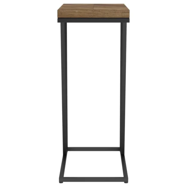 Sergio C Shaped Side Table Rustic Tobacco By Coaster Furniture - Image 4