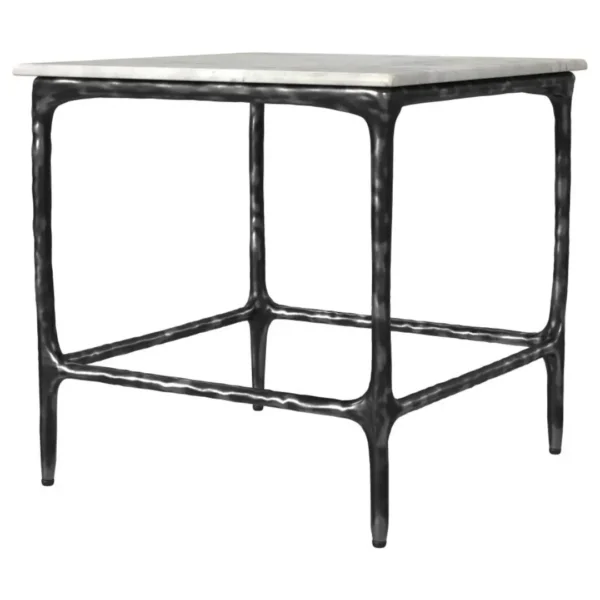 Ebby Square End Table with Marble Top By Coaster Furniture - Image 2