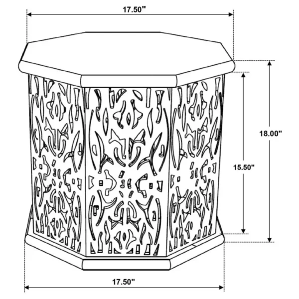 Torres Natural Wood Side Table By Coaster Furniture - Image 5