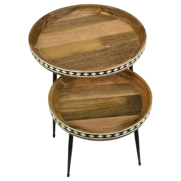 Ollie Round Nested Coffee Table Set By Coaster Furniture - Image 3