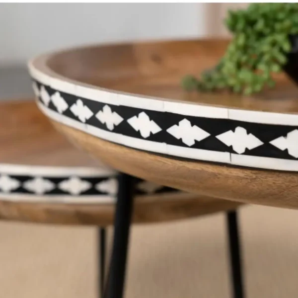 Ollie Round Nested Coffee Table Set By Coaster Furniture - Image 7