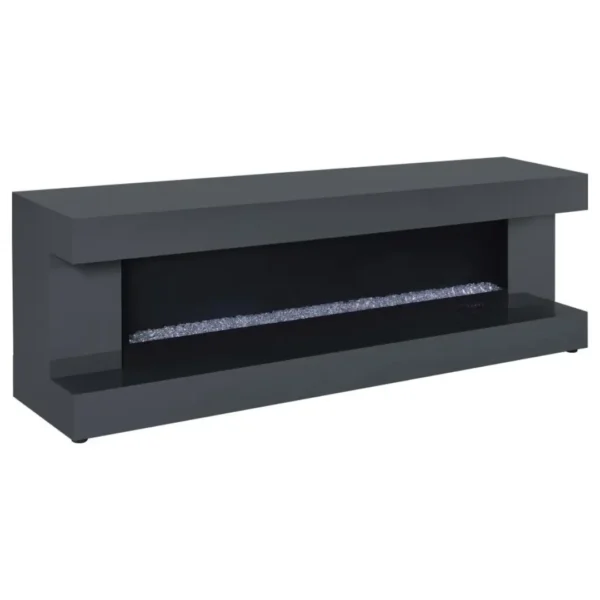 Mallory TV Stand Console with Fireplace By Coaster Furniture - Image 2