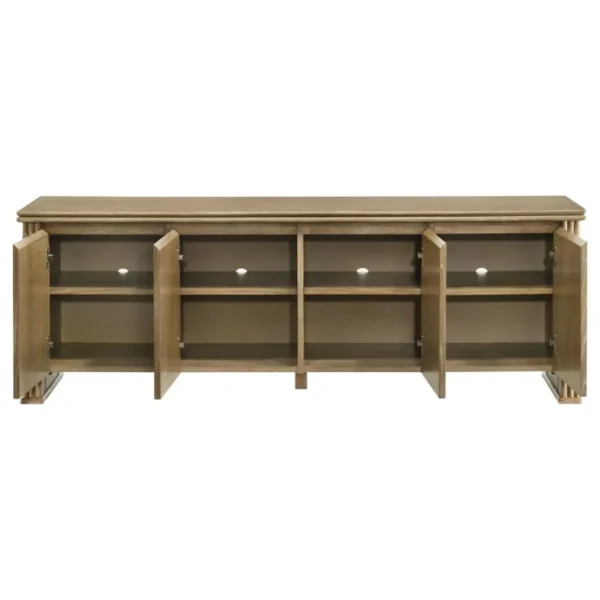 Adina Distressed Light Brown TV Console 70 Inch By Coaster Furniture - Image 4