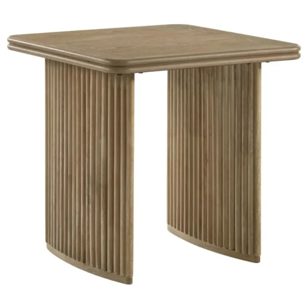 Adina Light Brown Distressed End Table By Coaster Furniture - Image 2
