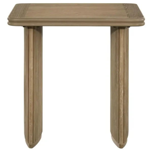 Adina Light Brown Distressed End Table By Coaster Furniture - Image 3