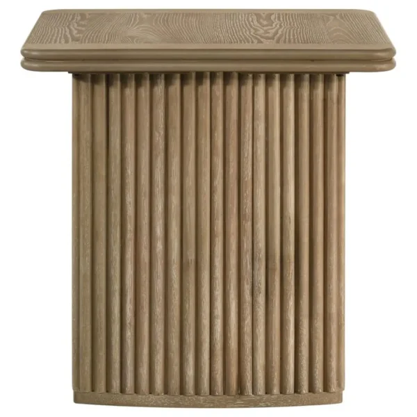 Adina Light Brown Distressed End Table By Coaster Furniture - Image 4