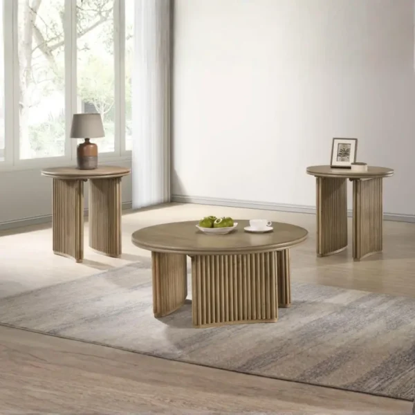 Adina 3-Piece Distressed Coffee Table Set By Coaster Furniture - Image 11