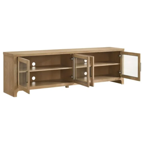 Brenham 79-Inch 4-Door Wood TV Console By Coaster Furniture - Image 4