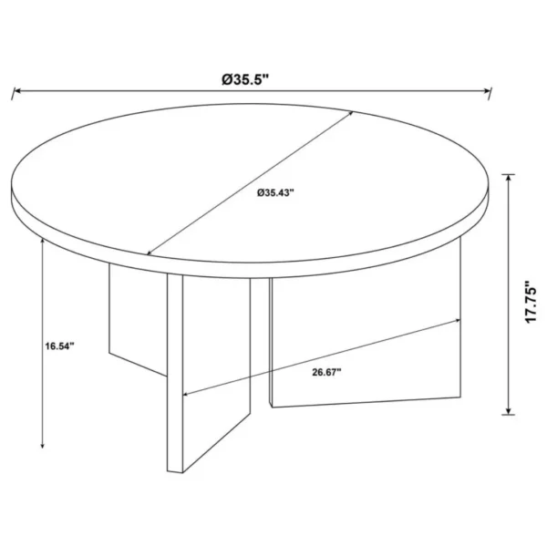 Aragon Coffee Table Set of 3 for Living Room By Coaster Furniture - Image 10