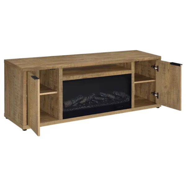 Fuller 60-Inch Fireplace Console TV Stand By Coaster Furniture - Image 4