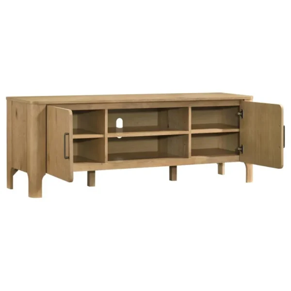 Rowe 65-Inch Light Oak TV Console By Coaster Furniture - Image 3