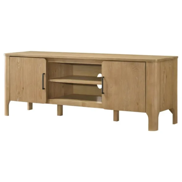 Rowe 65-Inch Light Oak TV Console By Coaster Furniture - Image 4