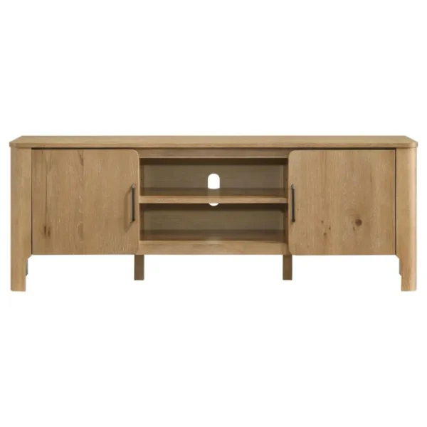 Rowe 65-Inch Light Oak TV Console By Coaster Furniture - Image 5