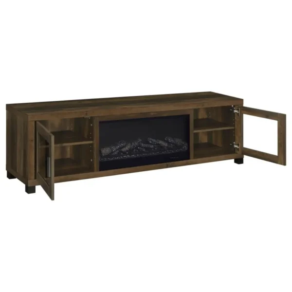Havering TV Console Table with Fireplace By Coaster Furniture - Image 3