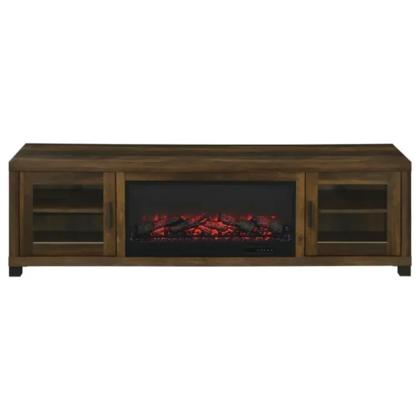 Havering TV Console Table with Fireplace By Coaster Furniture - Image 6