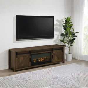 Enfield 71-Inch Wood Console TV with Fireplace By Coaster Furniture