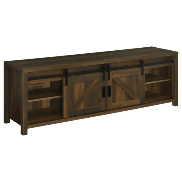 Enfield 71-Inch Wood Console TV with Fireplace By Coaster Furniture - Image 3