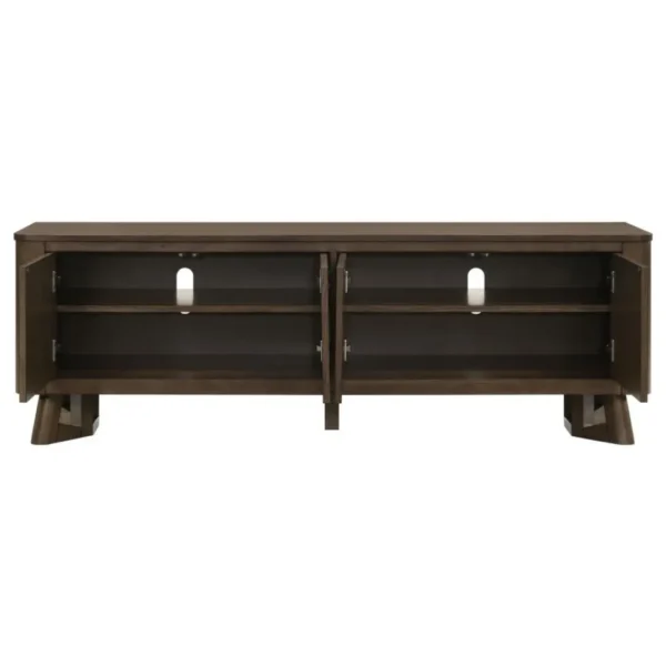 Trotter 71-Inch Brown TV Console Table By Coaster Furniture - Image 5