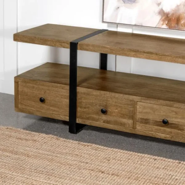 Otto 5-Drawer Brown TV Console By Coaster Furniture - Image 8