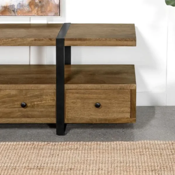 Otto 5-Drawer Brown TV Console By Coaster Furniture - Image 9