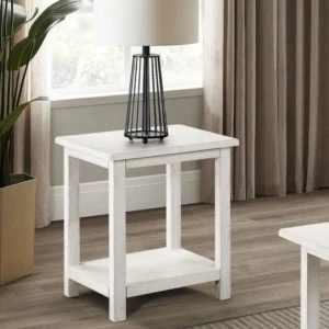 Payne Distressed White End Table By Coaster Furniture