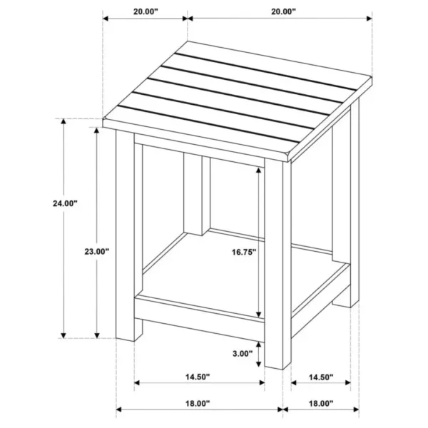 Payne 3-Piece Farmhouse Coffee Table Set By Coaster Furniture - Image 10