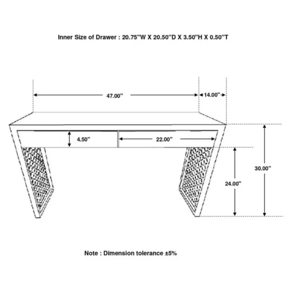 Rickman Console Table with Drawers By Coaster Furniture - Image 13
