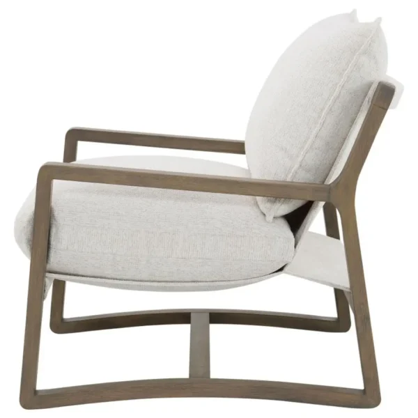 Geneva Boucle Upholstered Wood Accent Arm Chair By Coaster Furniture - Image 4